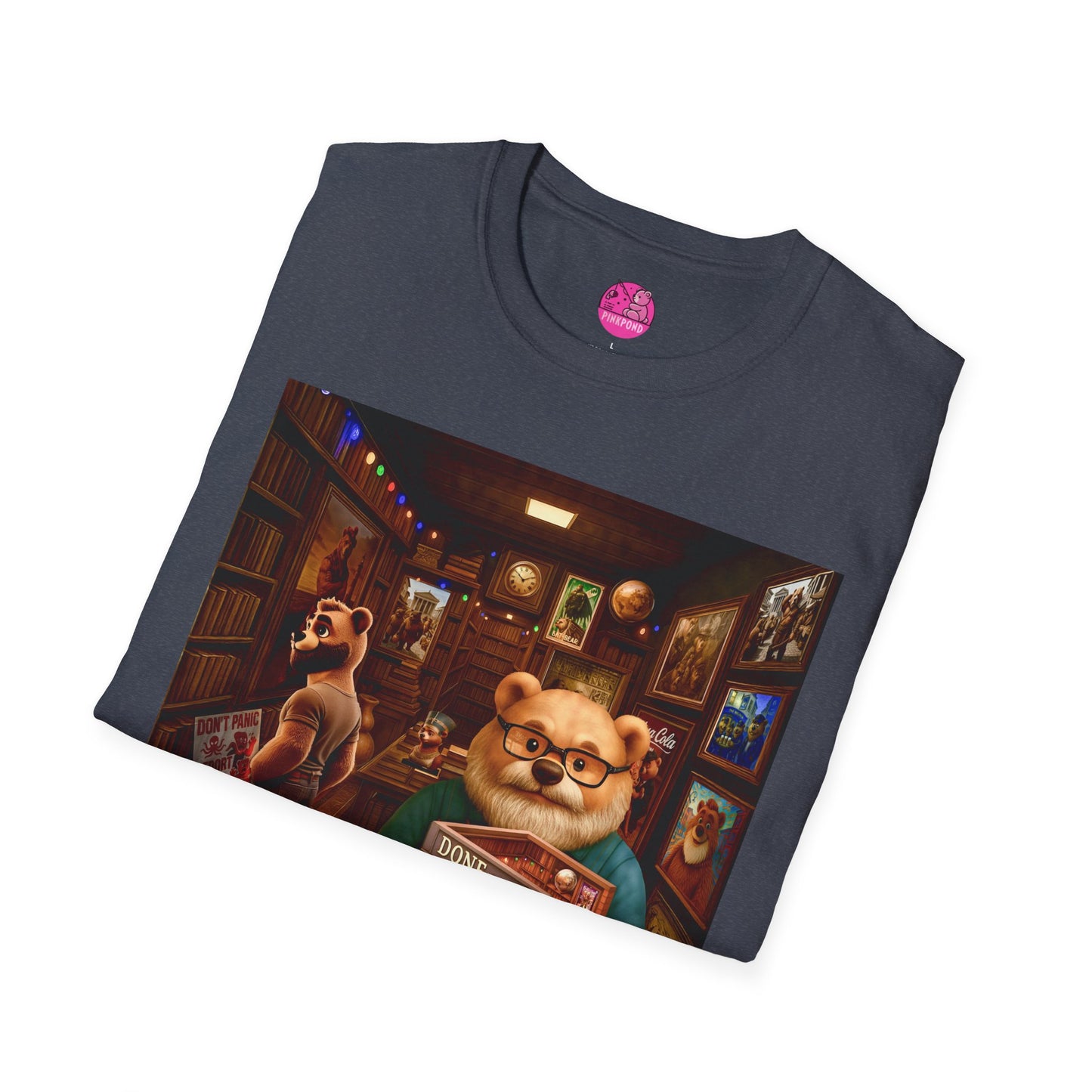 Vintage Bookstore Bear T-Shirt