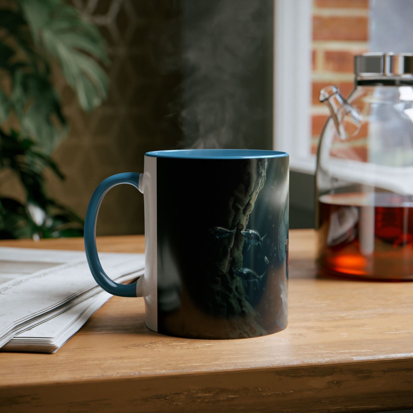 Mug: The Ocean's Legacy Mythical Mermen Design 11oz