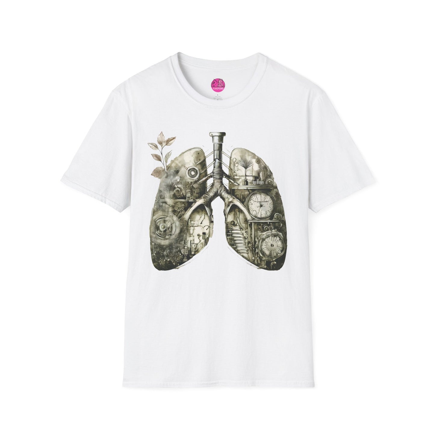 Steampunk T-Shirt 'Breathe In, Wind Up' PinkPond Tee