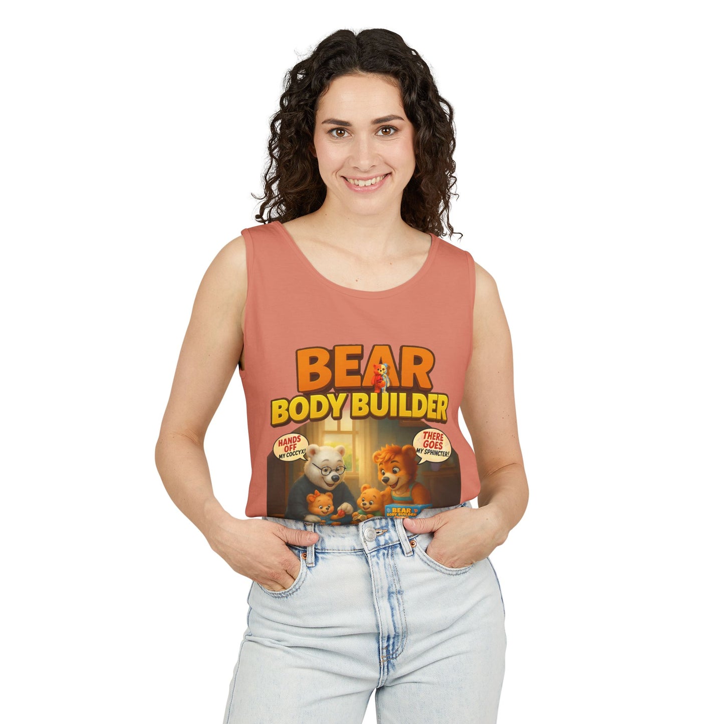 Bear Body Builder Parody Game Tank Top - Unisex