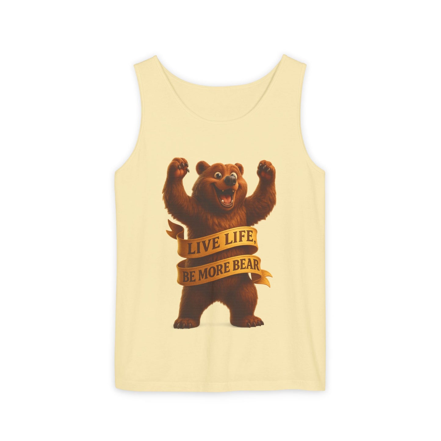 Bear Wisdom Tank Top - 'Live Life, Be More Bear'
