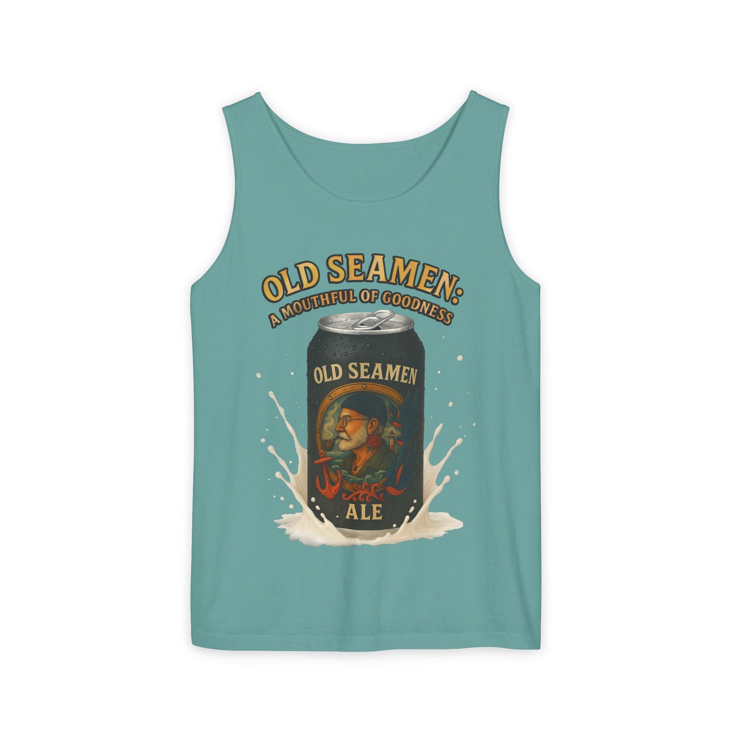 Tank Top Old Seamen Ale T-Shirt Vintage Beer Can Art Naughty Wink