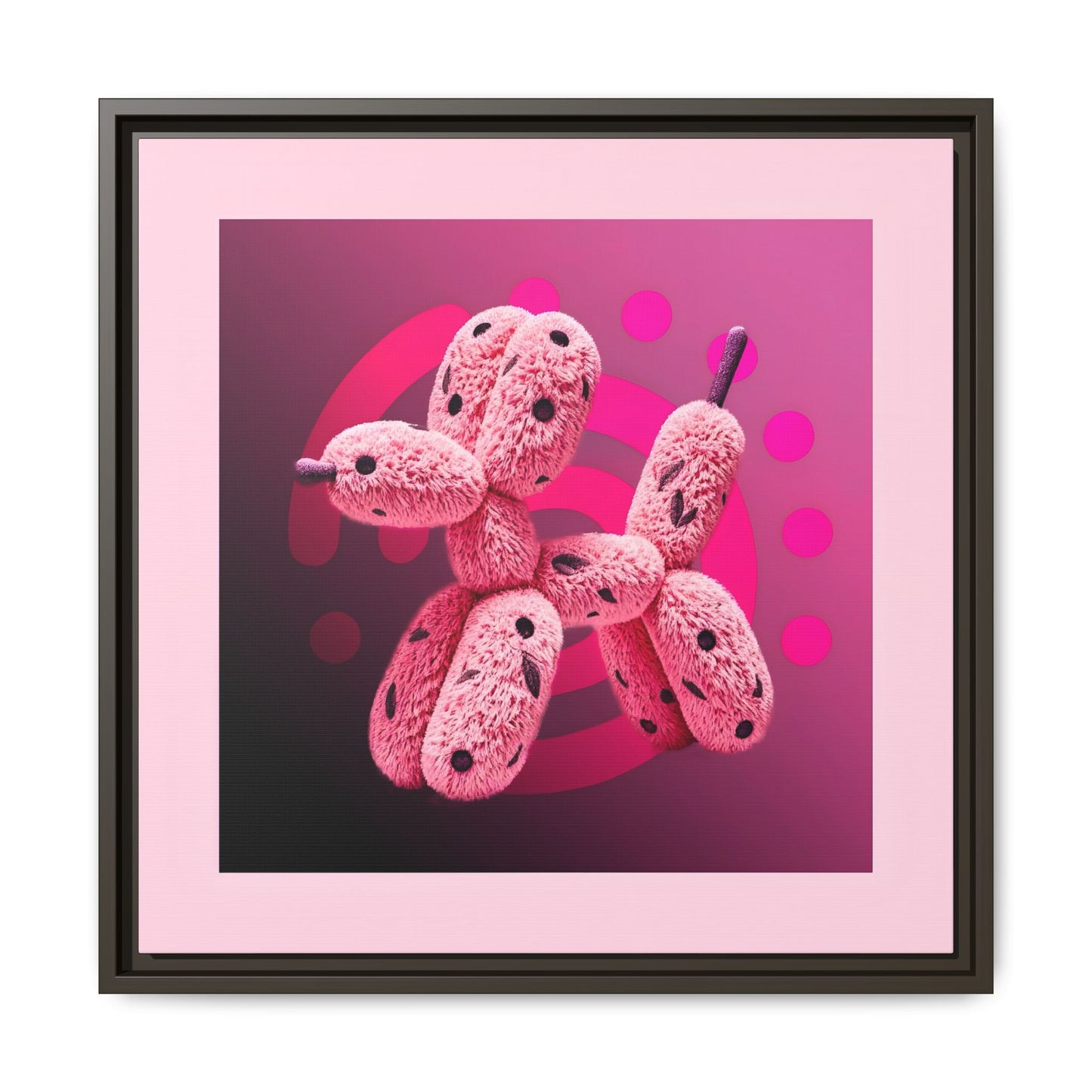 Canvas Art Print - Furry Balloon Dog