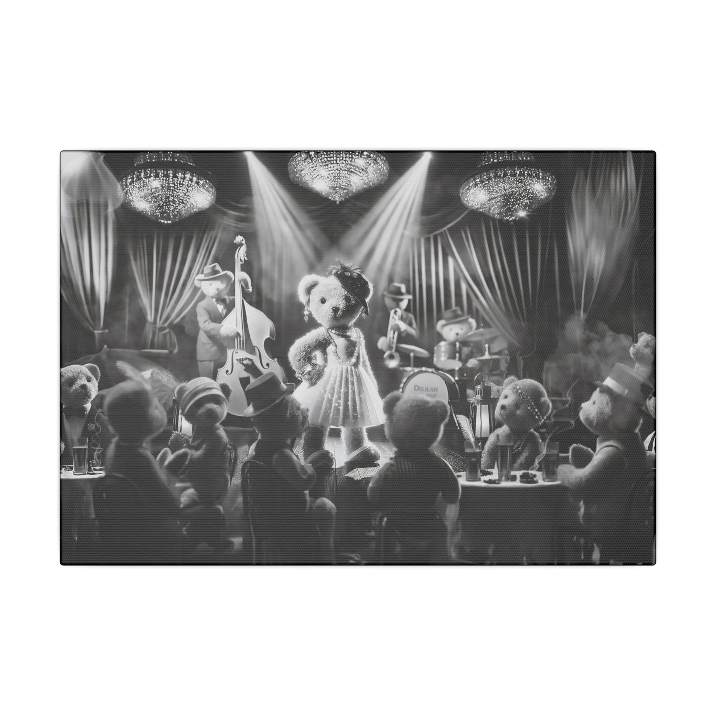 Delilah and the Bear Bottom Band by Andrew McCarter - Giclée Print Canvas