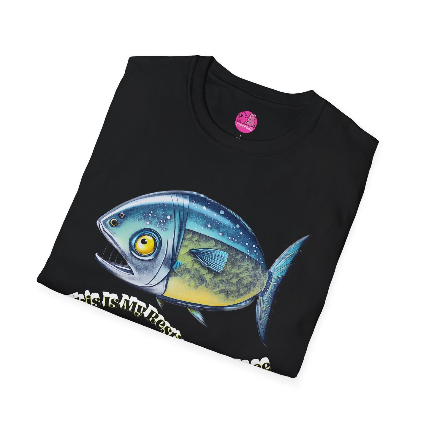 Resting Fish Face T-Shirt - Ocean-Inspired Unisex Tee for Marine Enthusiasts and Pun-Lovers
