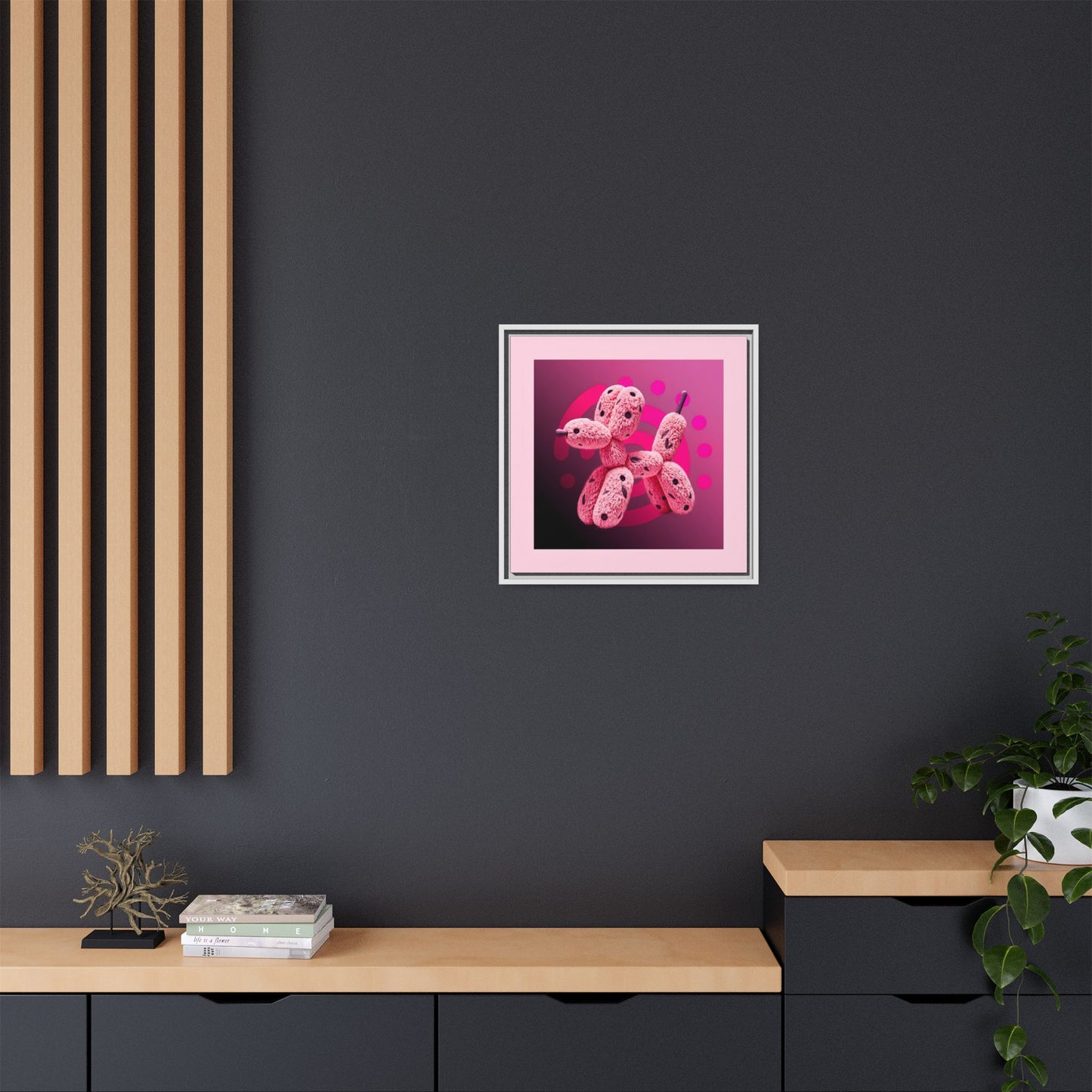 Canvas Art Print - Furry Balloon Dog
