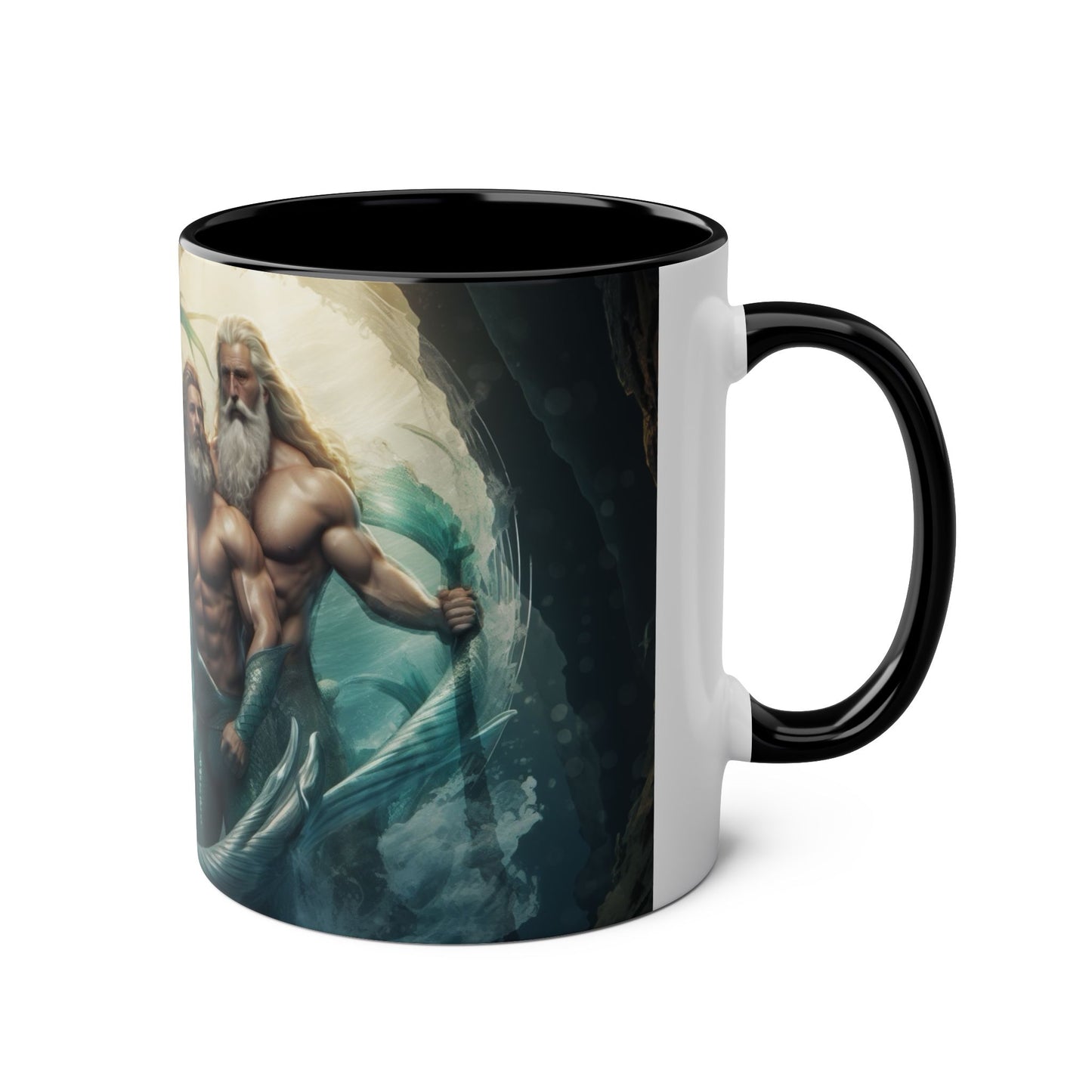Mug: The Ocean's Legacy Mythical Mermen Design 11oz