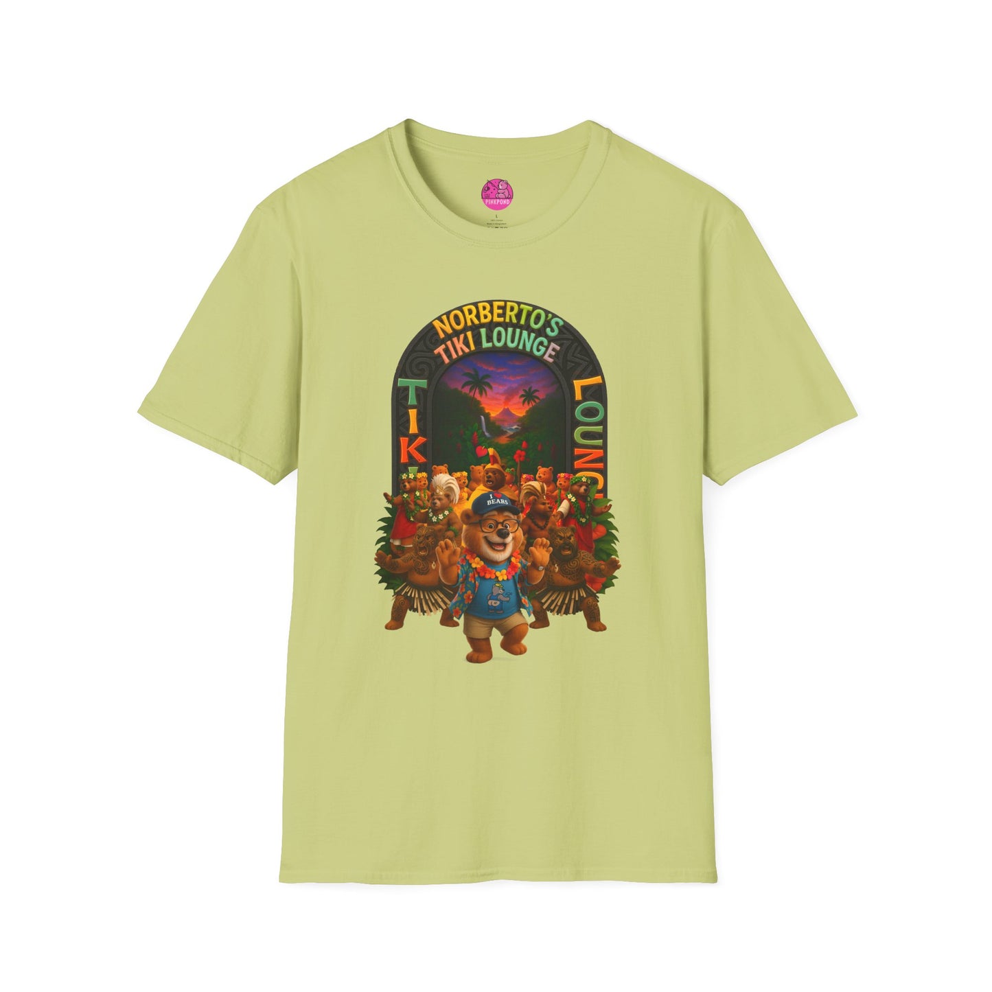 Unisex T-Shirt - Norberto’s Tiki Lounge Bear Tee - A Tribute to Kindness