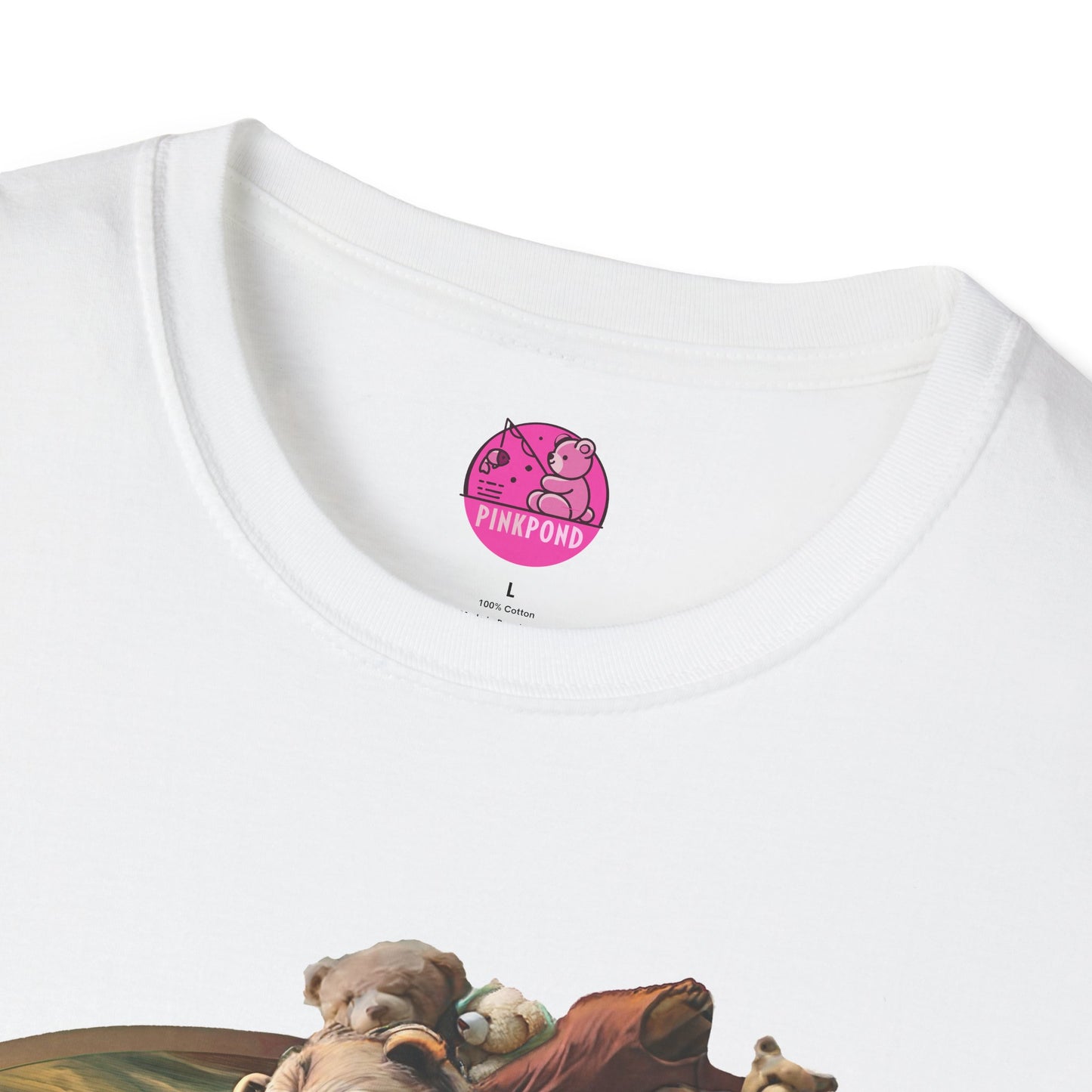 Graphic T-Shirt The Creation of Teddy - Art Lover Gift for bear Fans - Unisex Softstyle
