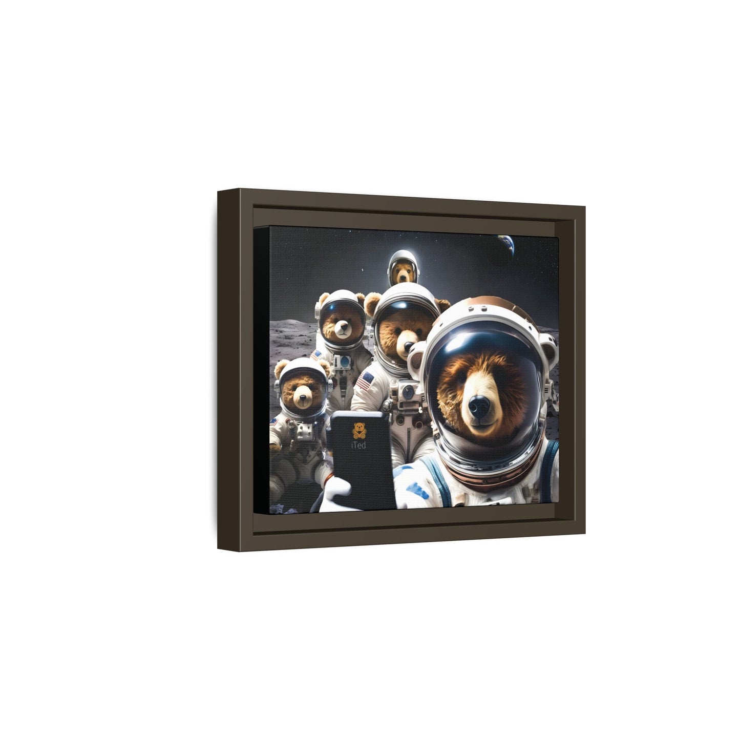Canvas Print - Mooning Bear Selfie by Andrew McCarter