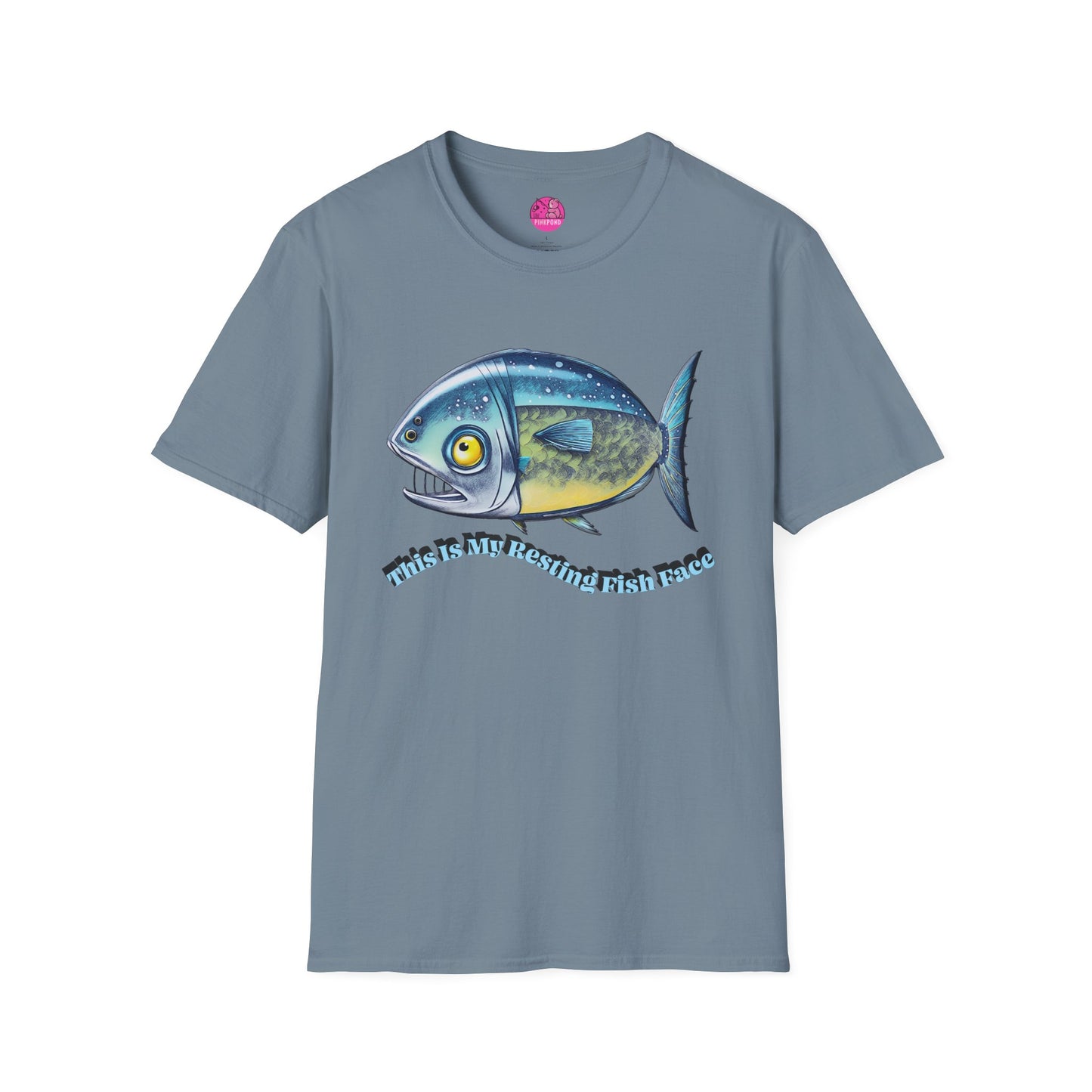 Resting Fish Face T-Shirt - Ocean-Inspired Unisex Tee for Marine Enthusiasts and Pun-Lovers