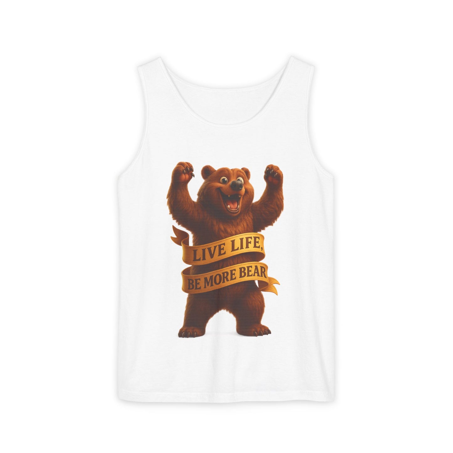 Bear Wisdom Tank Top - 'Live Life, Be More Bear'