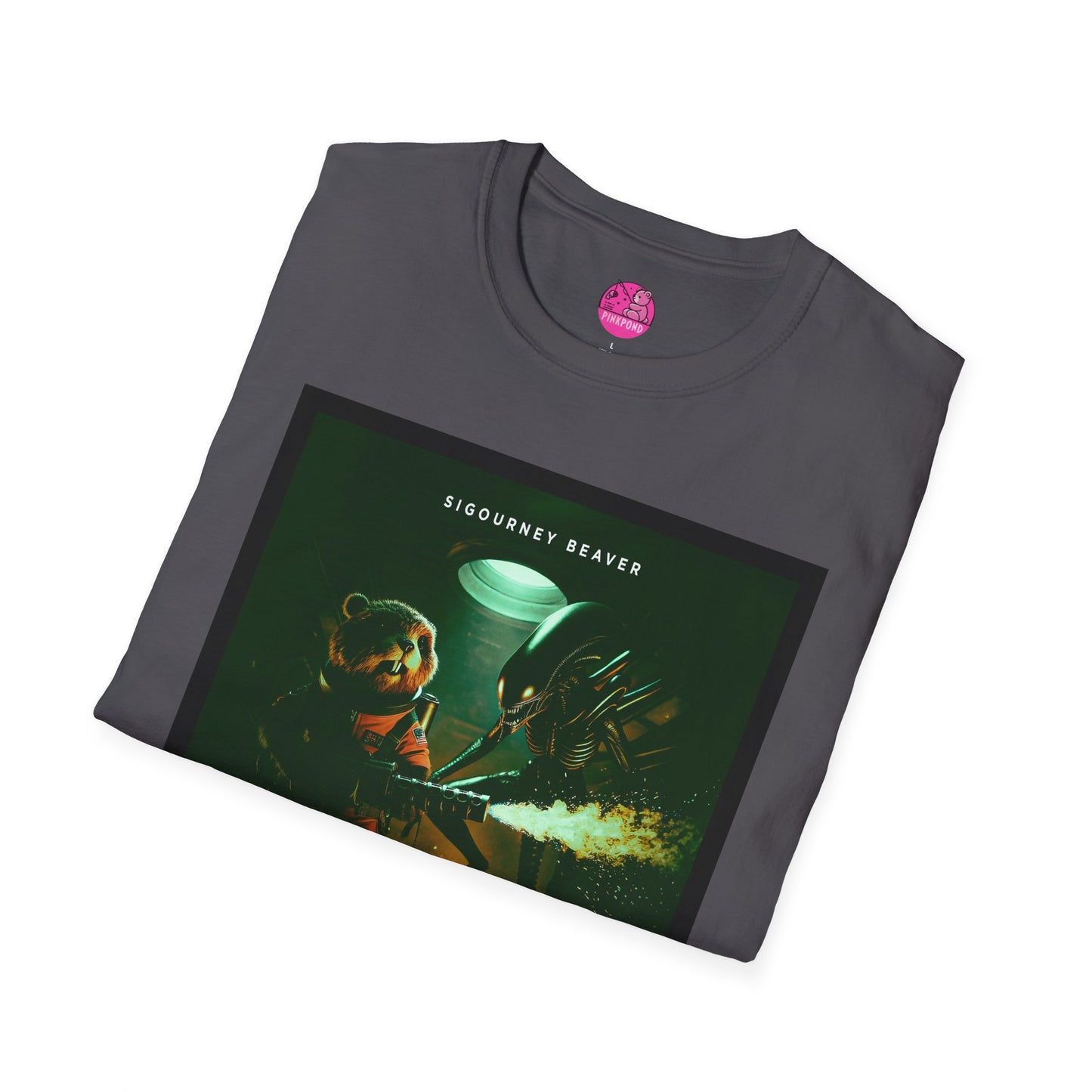 Xeno -Green Alien Parody Sci-Fi T-Shirt Featuring Sigourney Beaver