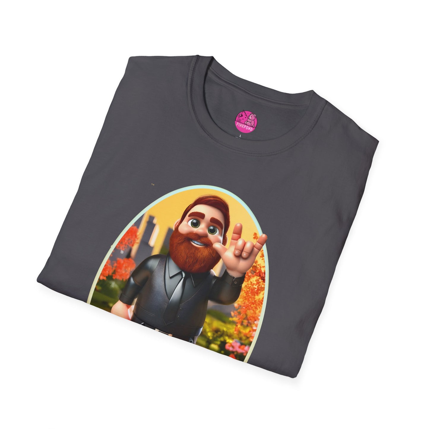 Lucky the Leather Bear Love Unisex T-Shirt - ASL Sign Language Inclusive Tee