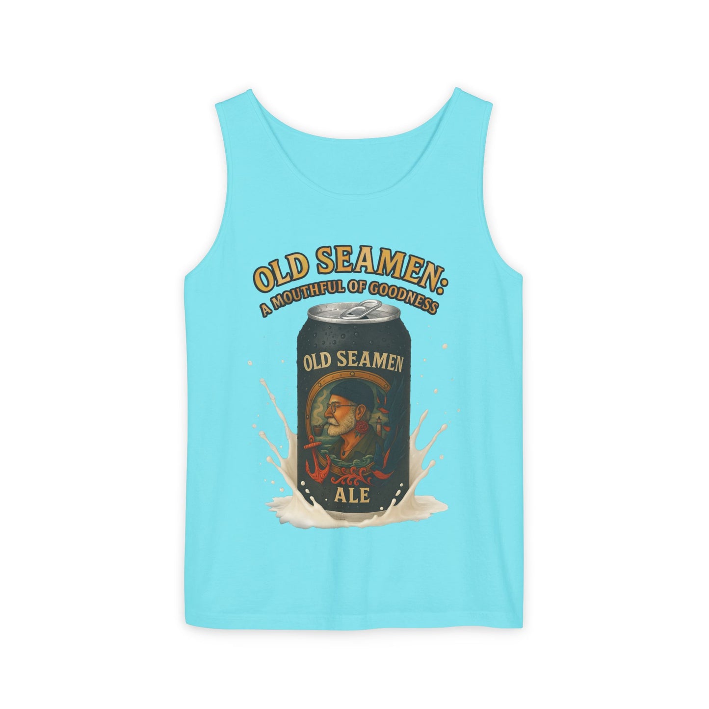 Tank Top Old Seamen Ale T-Shirt Vintage Beer Can Art Naughty Wink