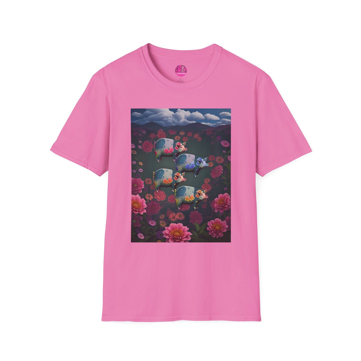 Graphic Tee Floral Flight – Unisex Softstyle T-Shirt