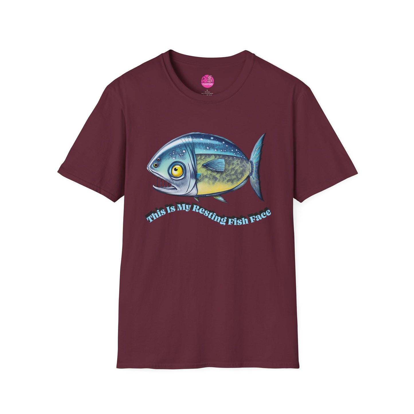 Resting Fish Face T-Shirt - Ocean-Inspired Unisex Tee for Marine Enthusiasts and Pun-Lovers