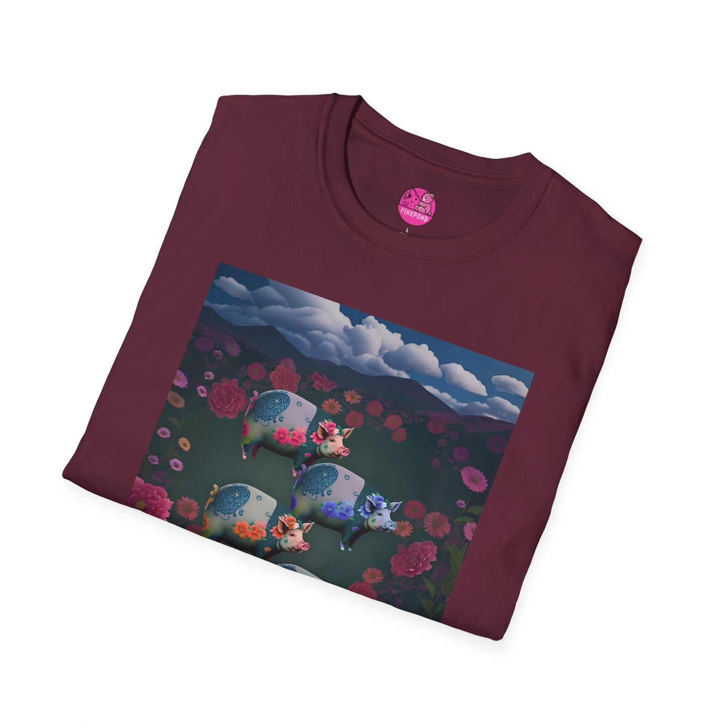 Graphic Tee Floral Flight – Unisex Softstyle T-Shirt