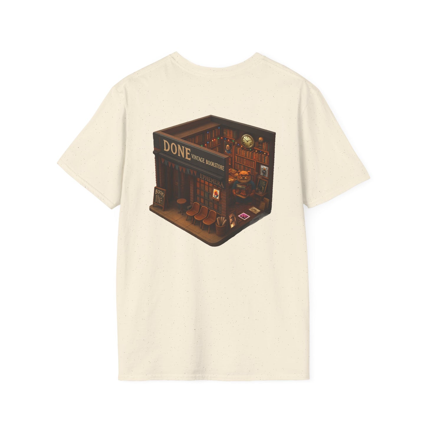 Vintage Bookstore Bear T-Shirt