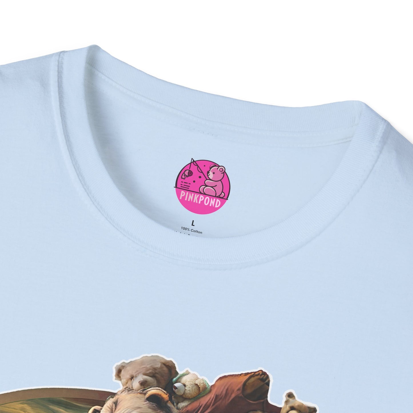 Graphic T-Shirt The Creation of Teddy - Art Lover Gift for bear Fans - Unisex Softstyle