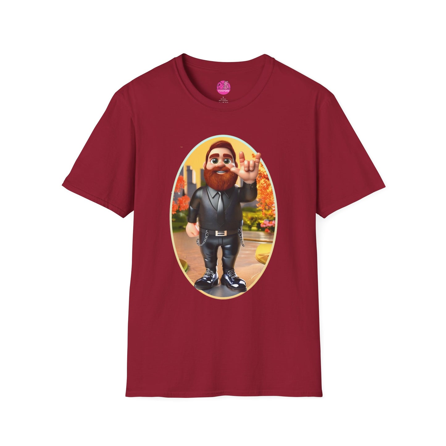 Lucky the Leather Bear Love Unisex T-Shirt - ASL Sign Language Inclusive Tee