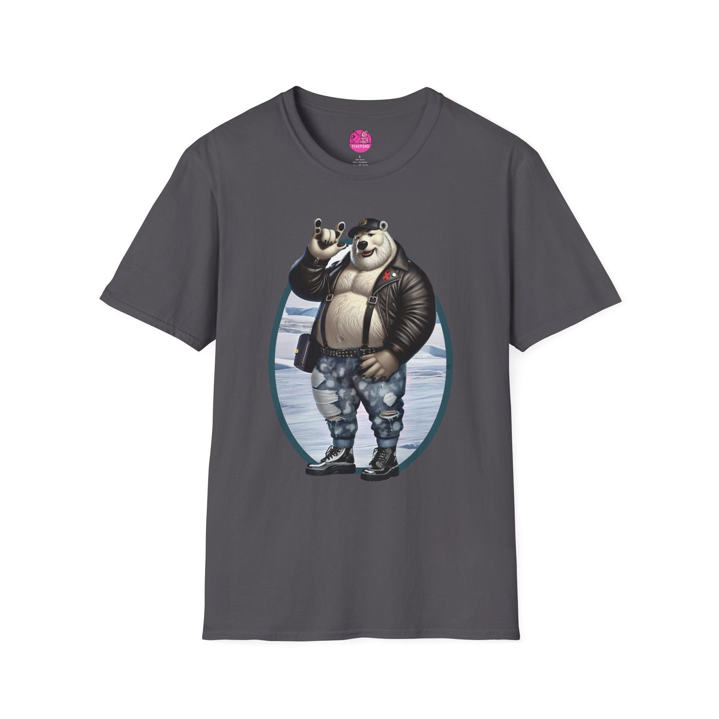 Artic Rebel Polar Bear Love Graphic Tee - ASL Love Sign