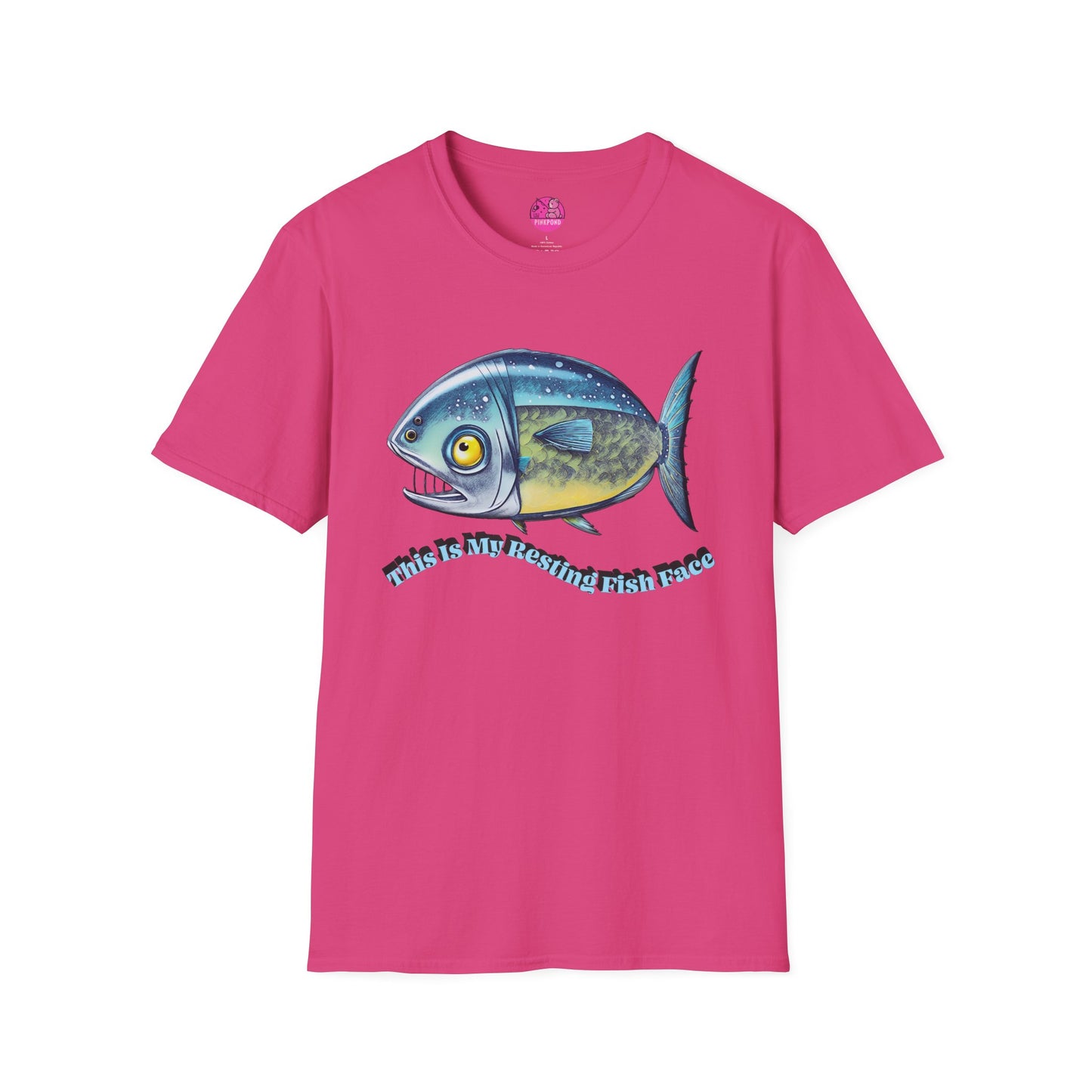 Resting Fish Face T-Shirt - Ocean-Inspired Unisex Tee for Marine Enthusiasts and Pun-Lovers