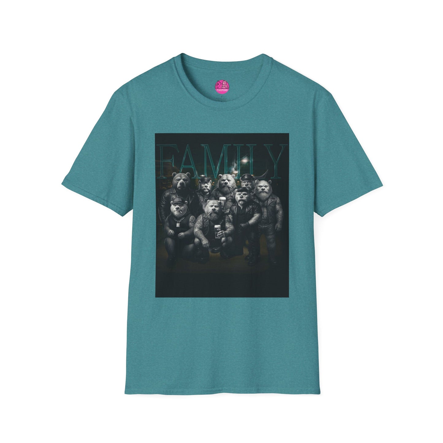 Unisex Tee - FAMILY PinkPond Signature Tough Bear Brotherhood Pride Shirt