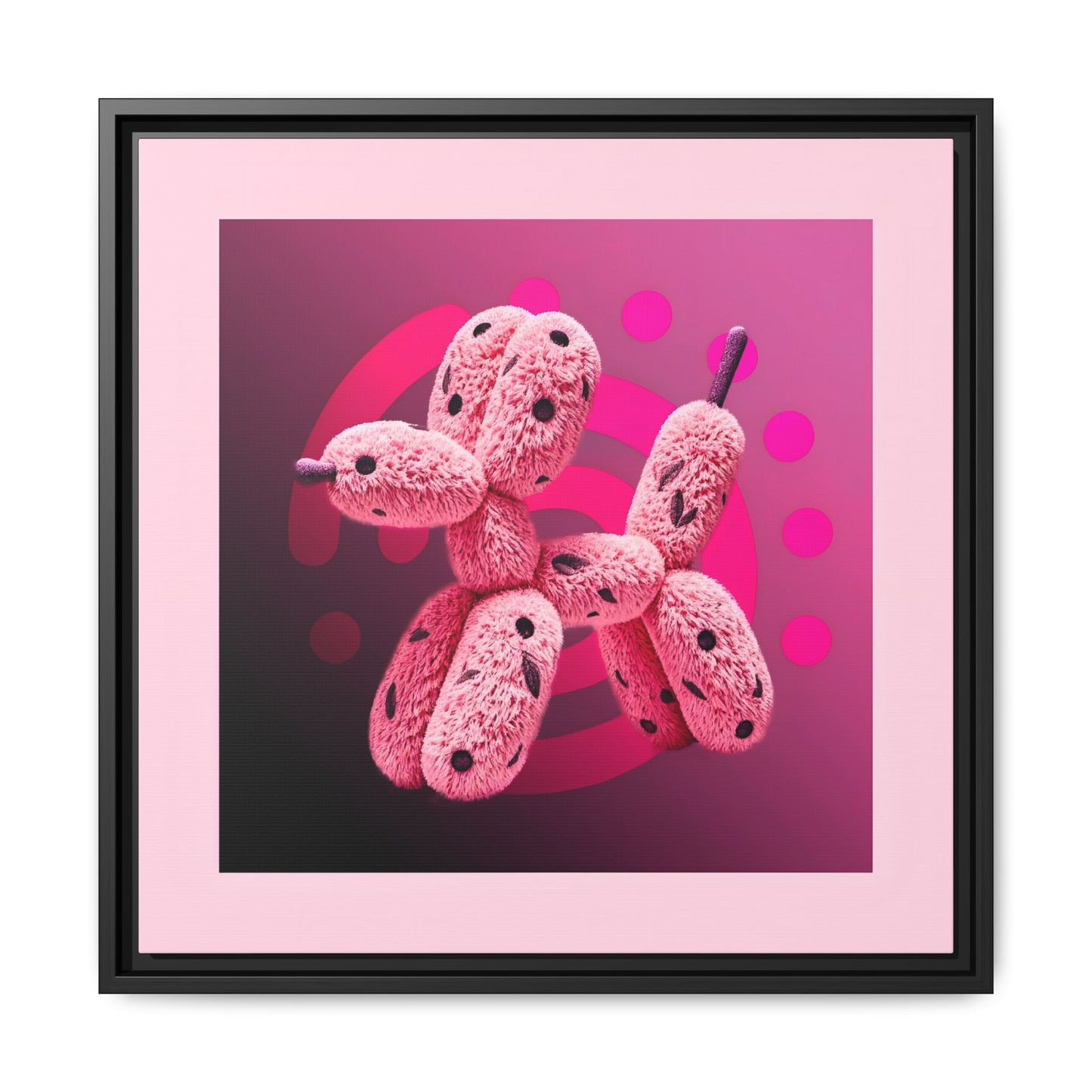 Canvas Art Print - Furry Balloon Dog