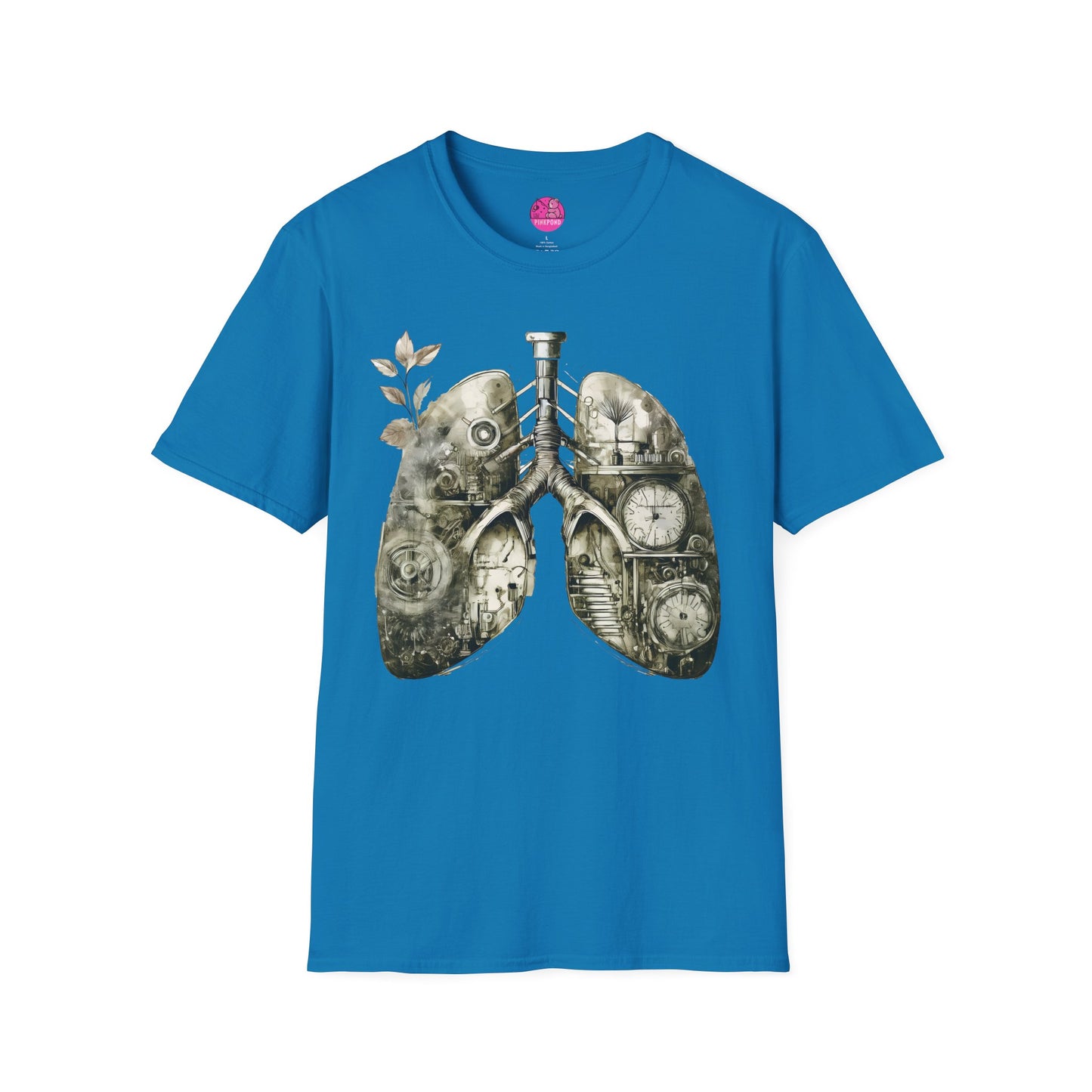 Steampunk T-Shirt 'Breathe In, Wind Up' PinkPond Tee