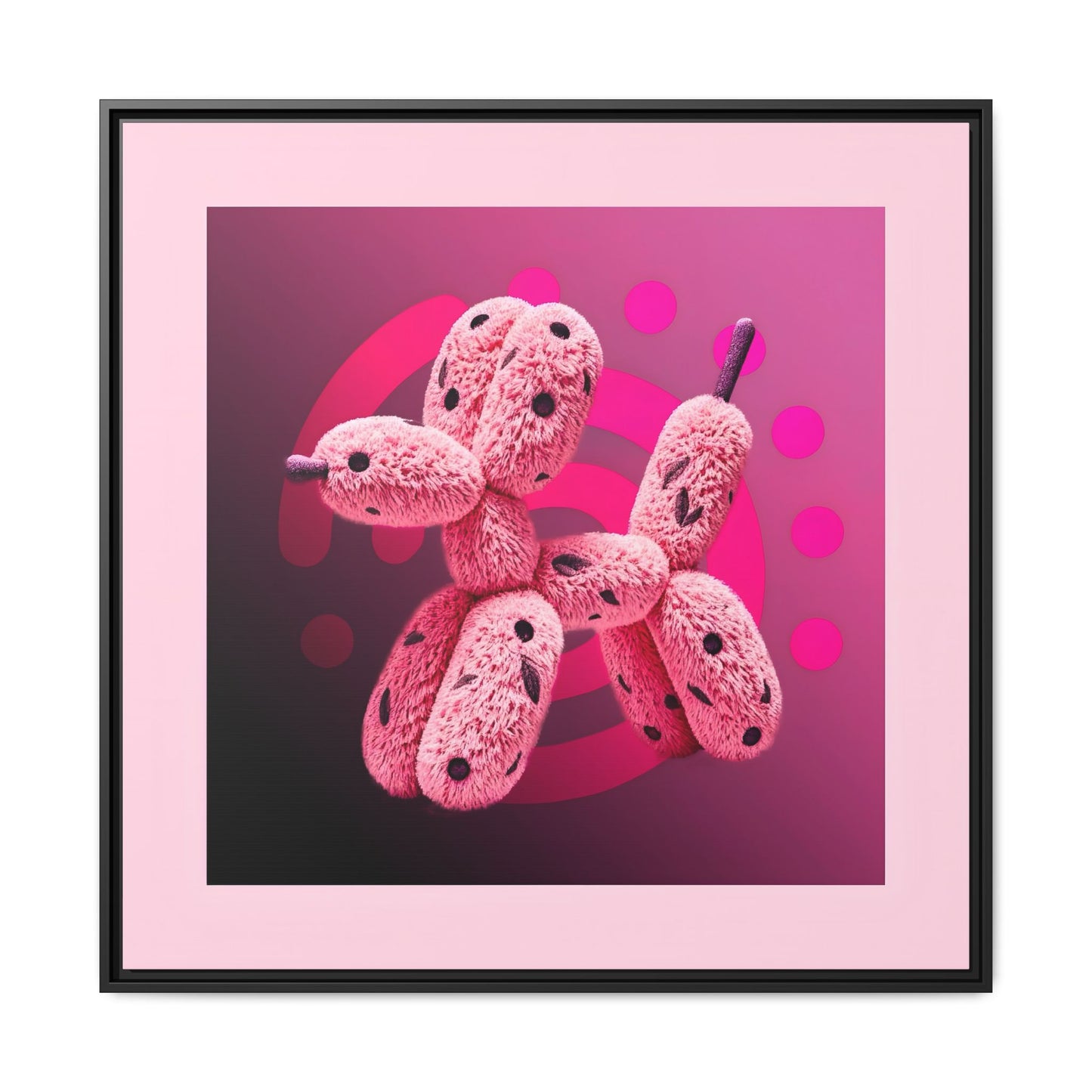 Canvas Art Print - Furry Balloon Dog
