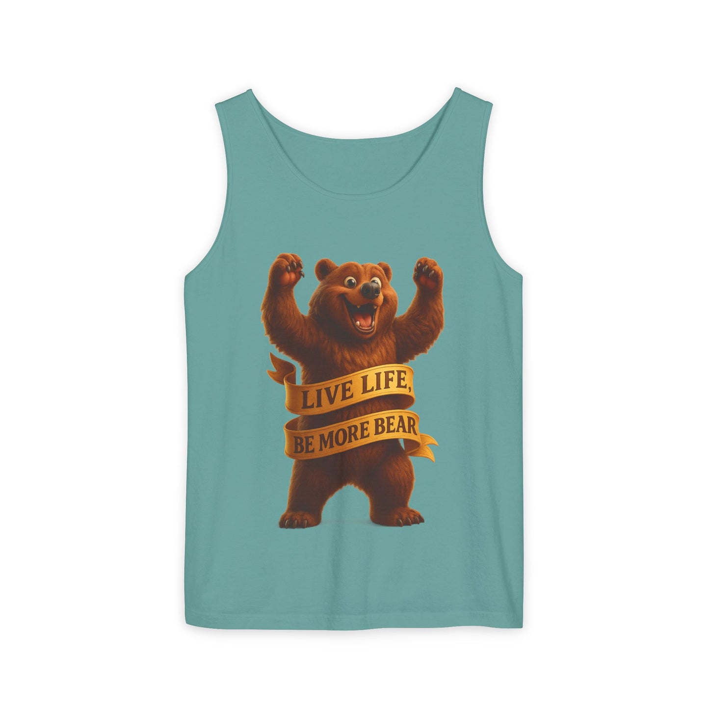 Bear Wisdom Tank Top - 'Live Life, Be More Bear'
