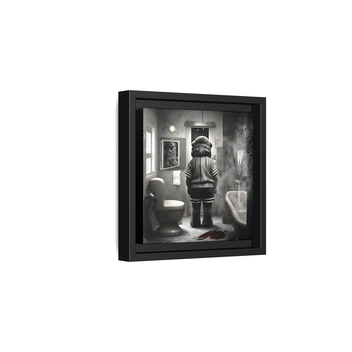Canvas Art Print - The Untimely Demise of Benjamin Bear by Andrew McCarter, Dark Surreal Artwork