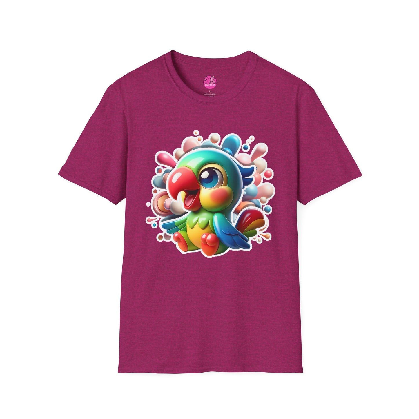 Penelope Parrot - Unisex Softstyle T-Shirt