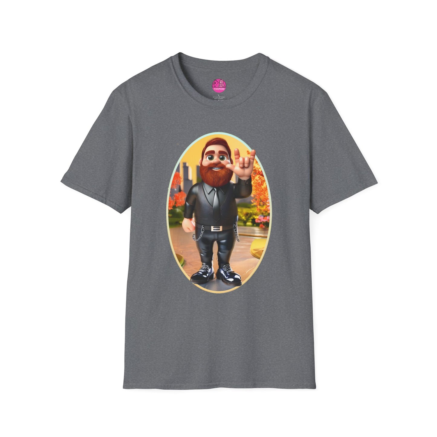 Lucky the Leather Bear Love Unisex T-Shirt - ASL Sign Language Inclusive Tee