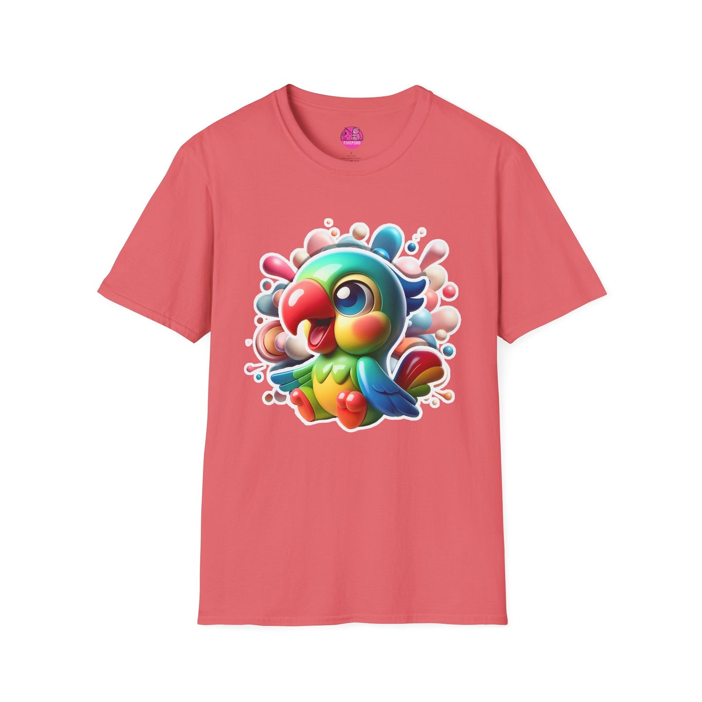 Penelope Parrot - Unisex Softstyle T-Shirt