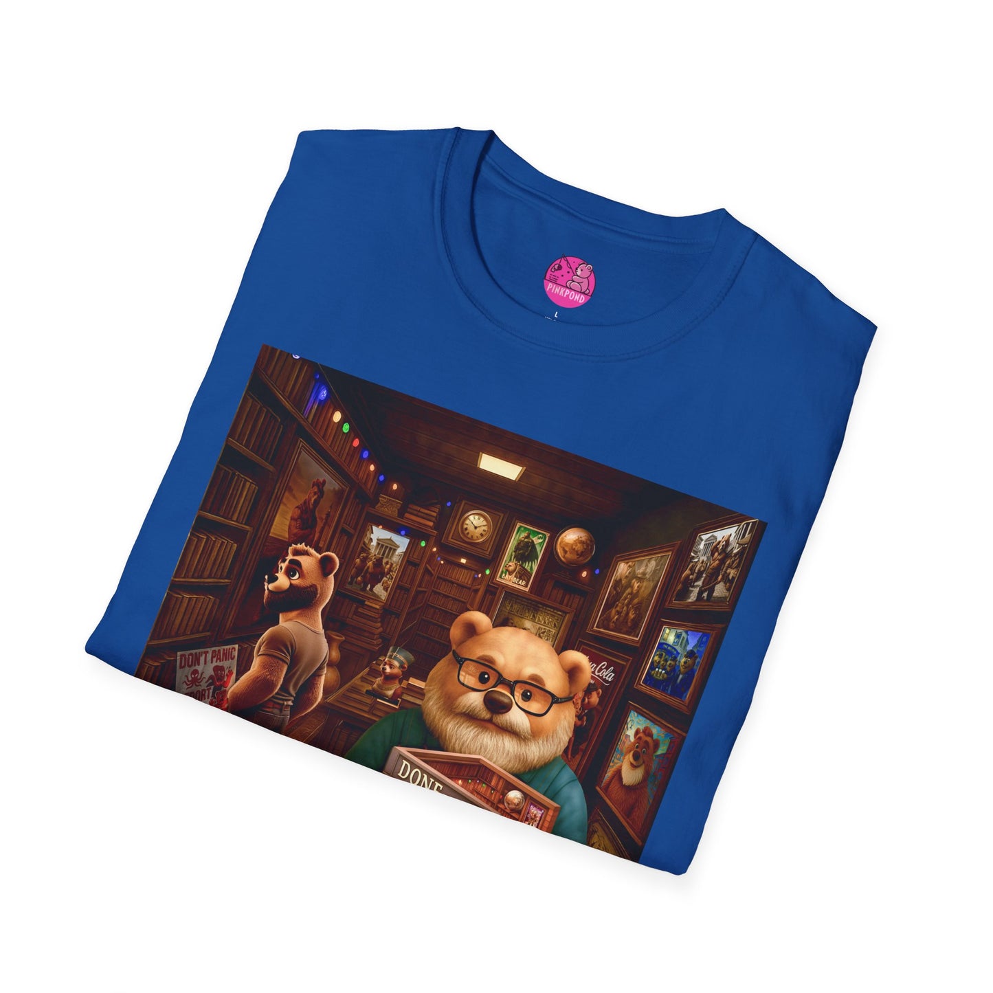 Vintage Bookstore Bear T-Shirt