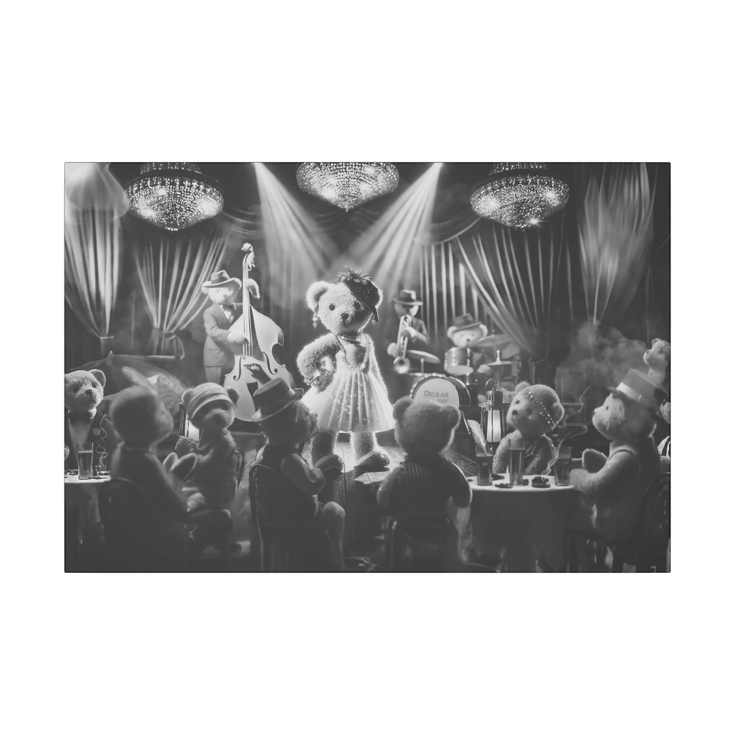 Delilah and the Bear Bottom Band by Andrew McCarter - Giclée Print Canvas