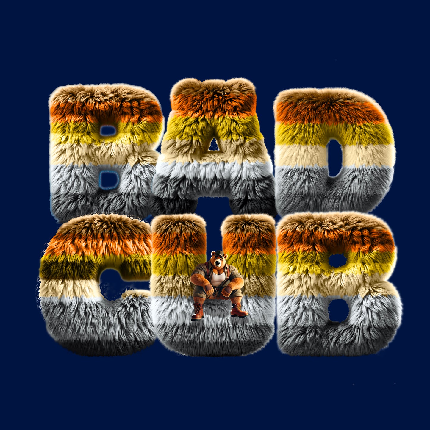 Pride Fur T-Shirt - Bad Cub Bear Pride Tee