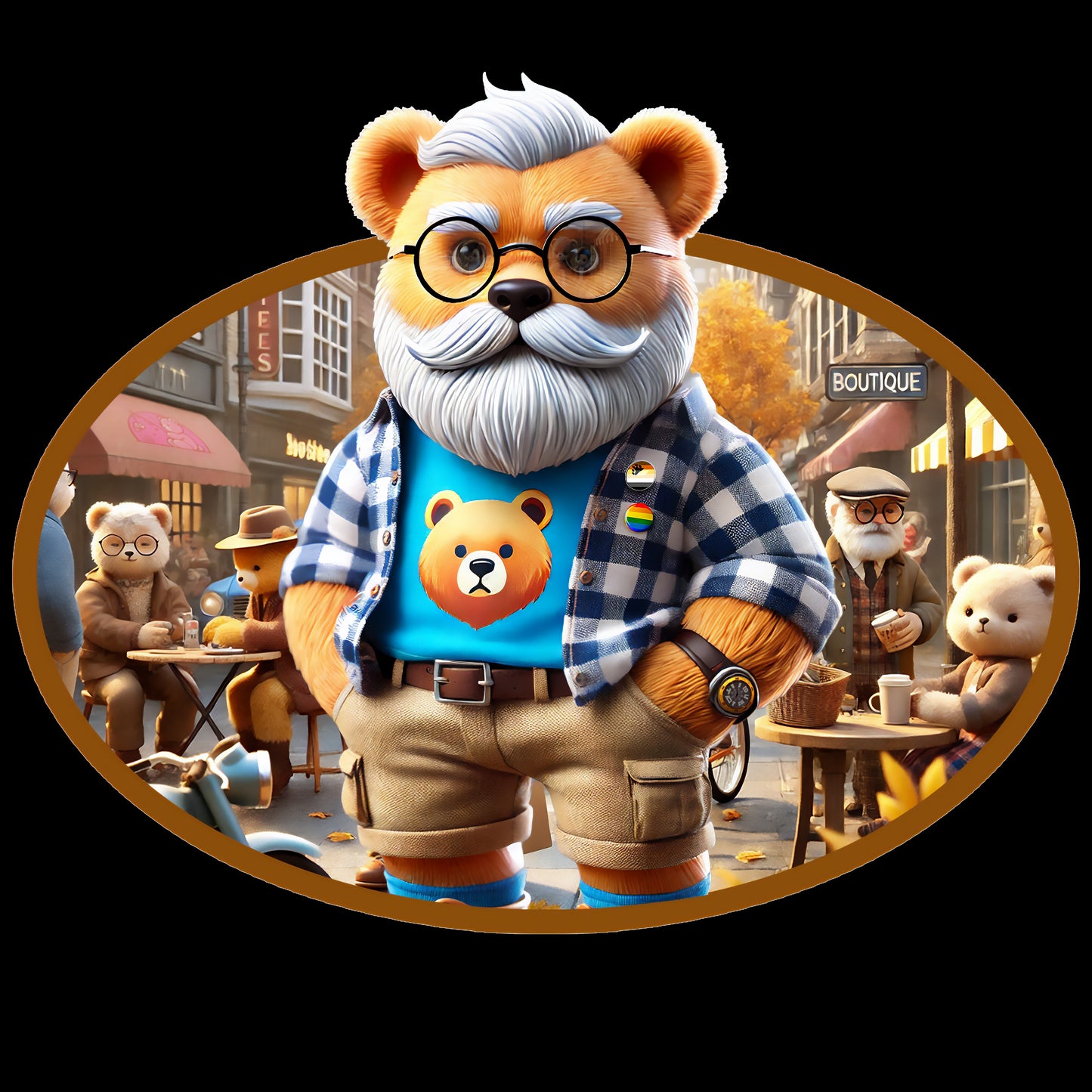 Bear Hoodie - Cozy and Bold