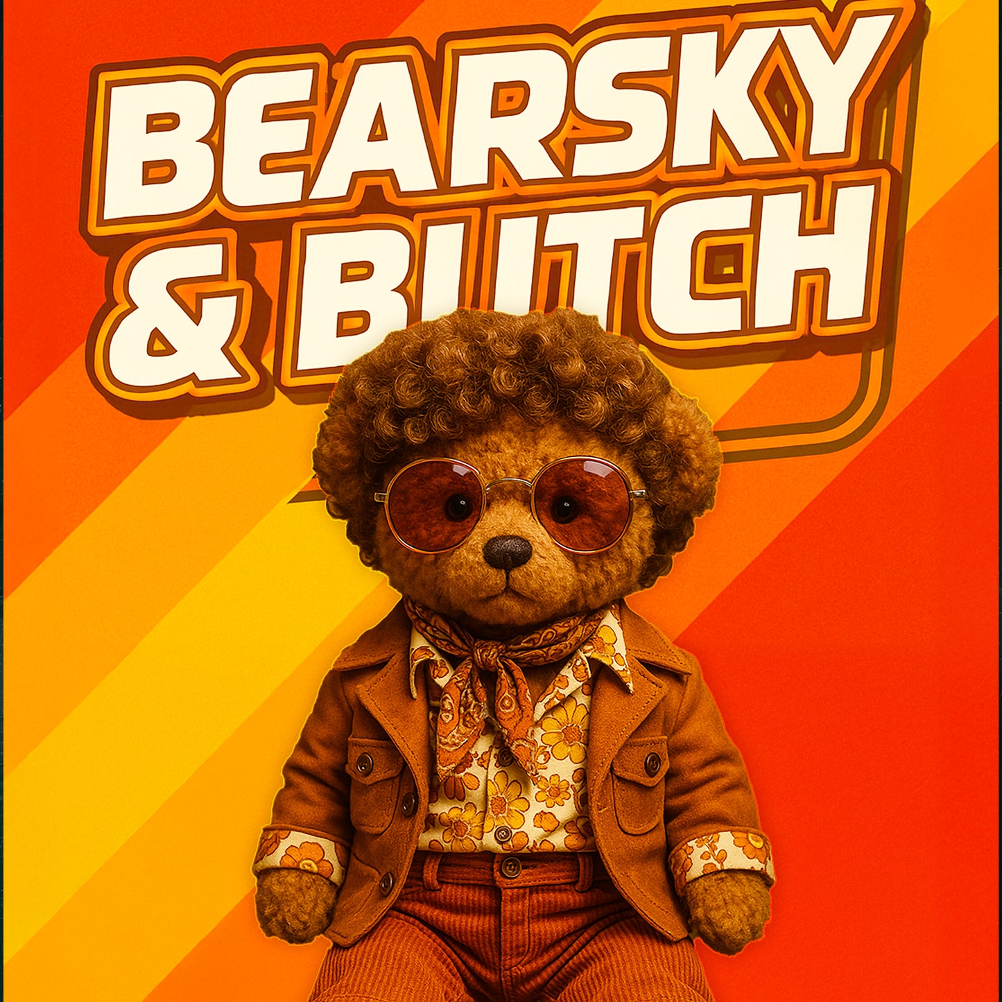 Greeting Cards (5 Pack) - Bearsky & Butch Retro Groove Set