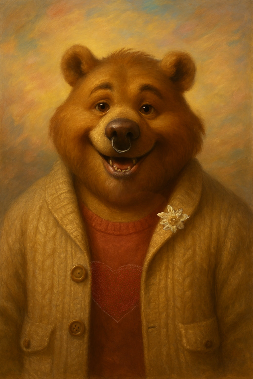 Whimsical Bear Greeting Cards - 5 Pack for Special Occasions