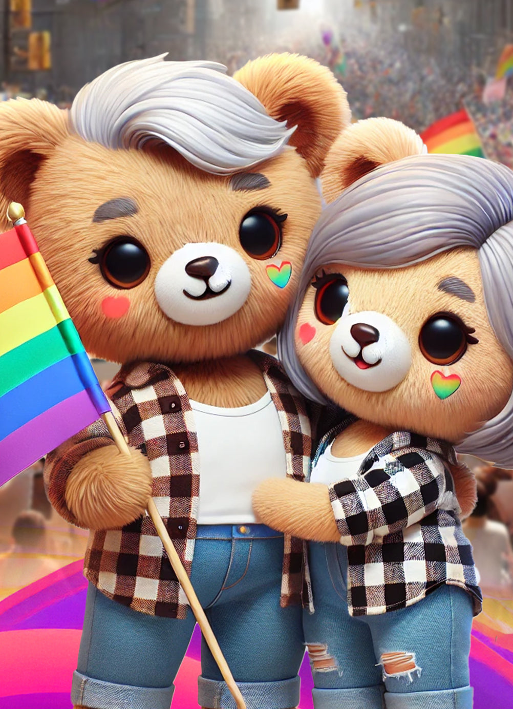 Pride Bears Greeting Cards (5 Pack)