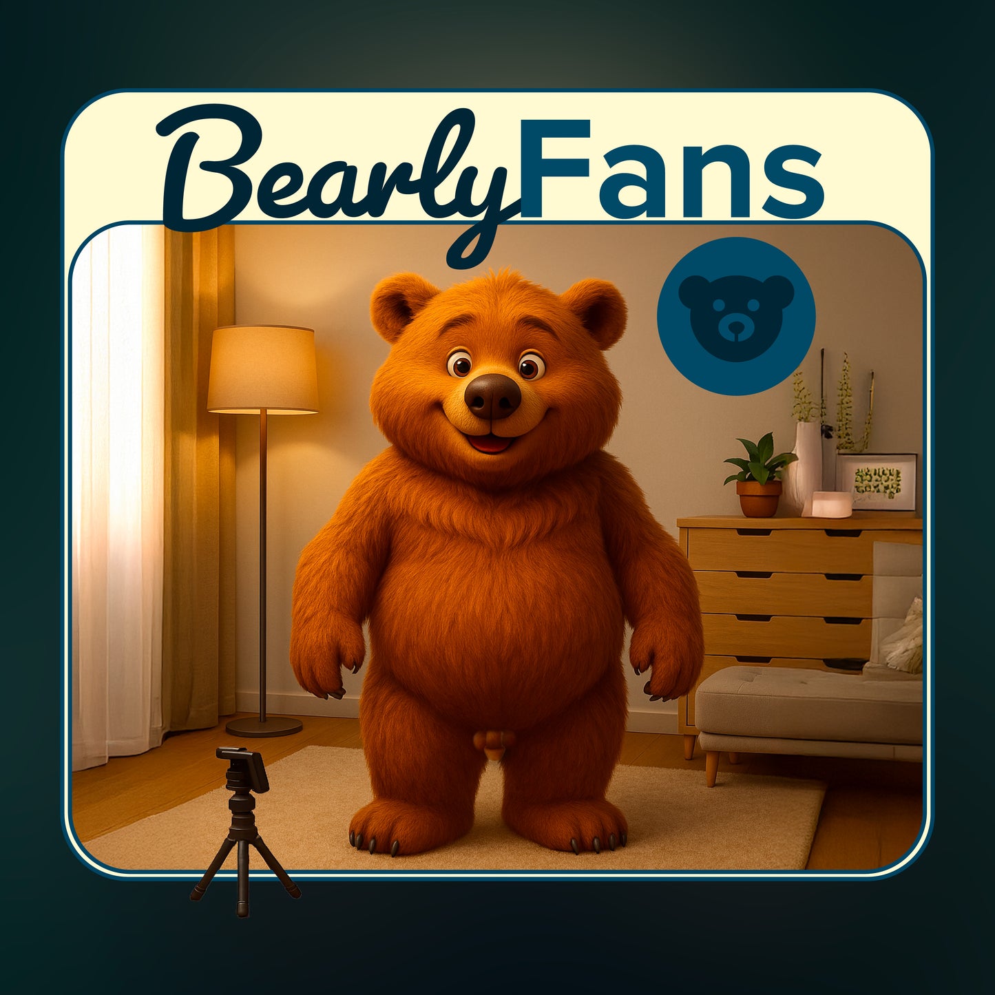 PinkPond Bearly Fans Saucy Bear Tee
