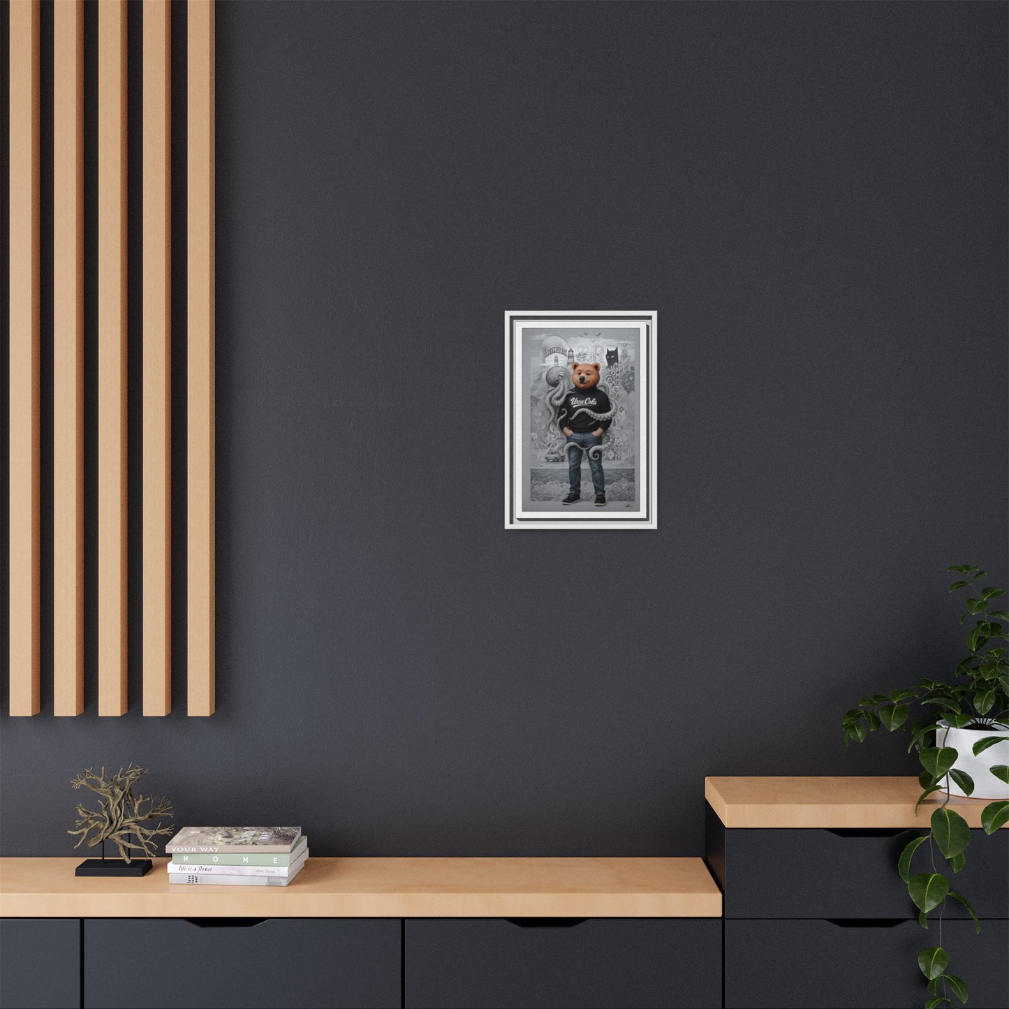PinkPond Canvas Art Print – An Invasion of Octopi Was Announced on the News. Who Can Save Us?!