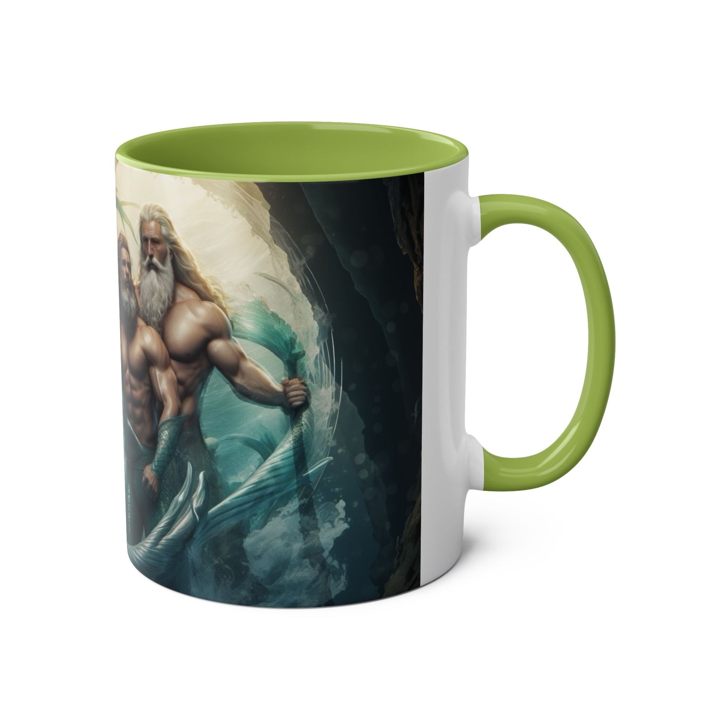 Mug: The Ocean's Legacy Mythical Mermen Design 11oz