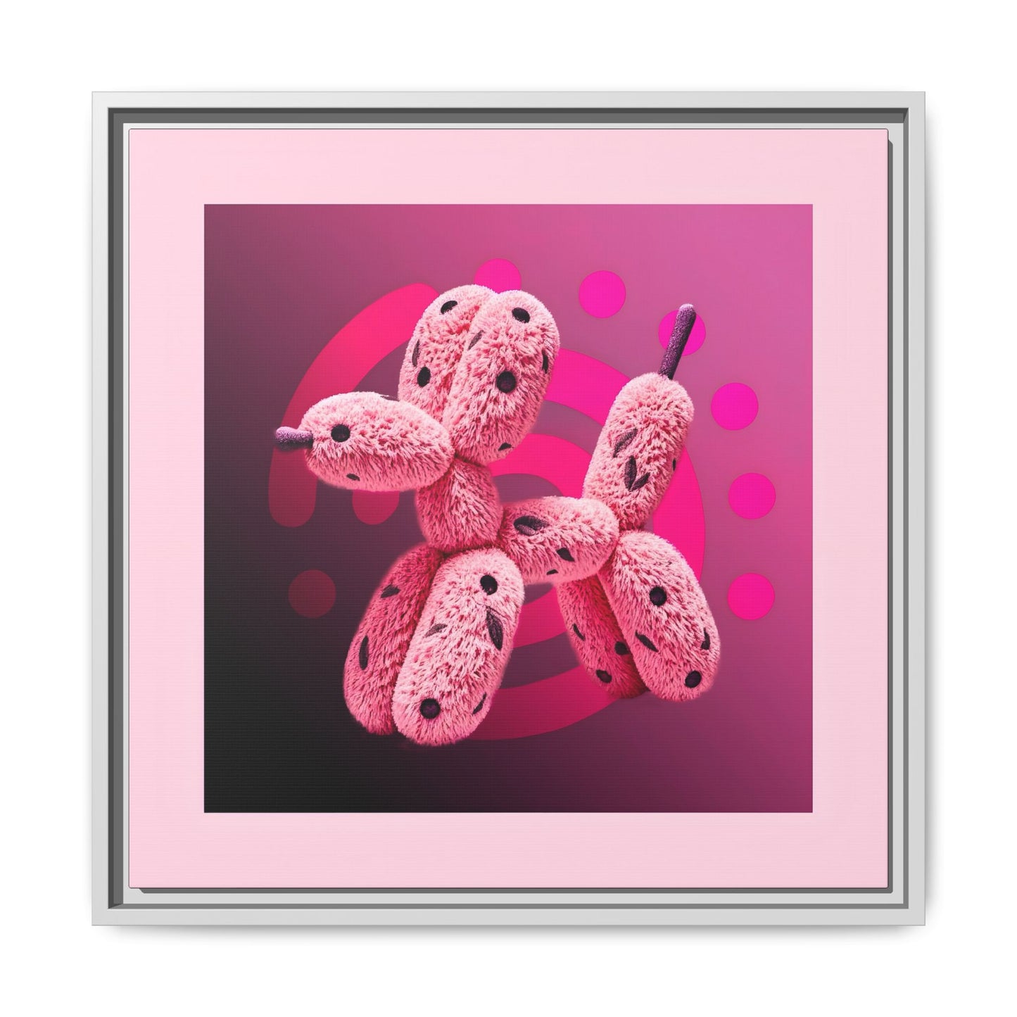 Canvas Art Print - Furry Balloon Dog