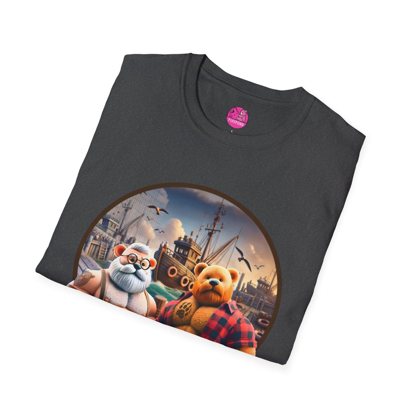 Dockside Daddies T-Shirt - Rugged Bear Seafaring Vibes Tee