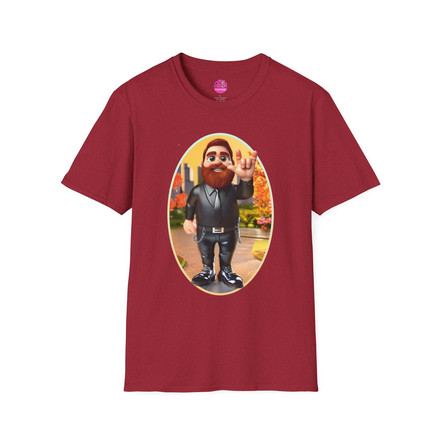 Lucky the Leather Bear Love Unisex T-Shirt - ASL Sign Language Inclusive Tee