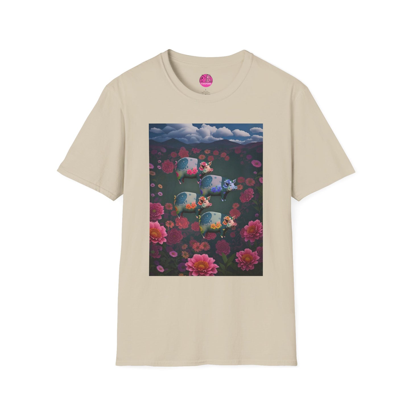 Graphic Tee Floral Flight – Unisex Softstyle T-Shirt